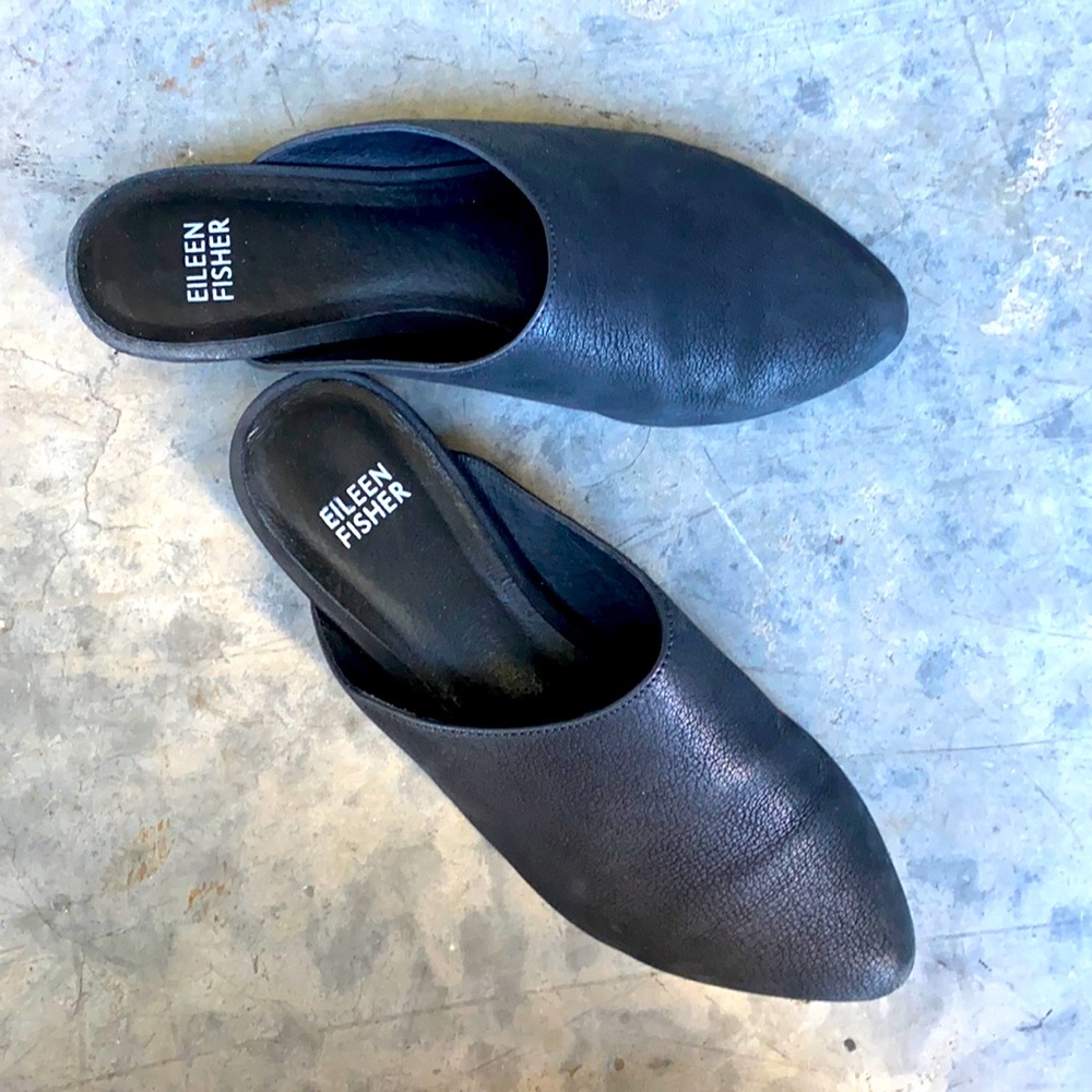 Eileen Fisher Suede Mule, Sz 5.5